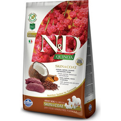 Farmina N&D Quinoa Grain Free Skin & Coat All Breeds Adult with Venison, Quinoa, Coconut & Turmeric 7kg