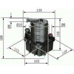 Bosch Φίλτρο Πετρελαίου για Renault Clio III 0450907015Κωδικός: 29374030
