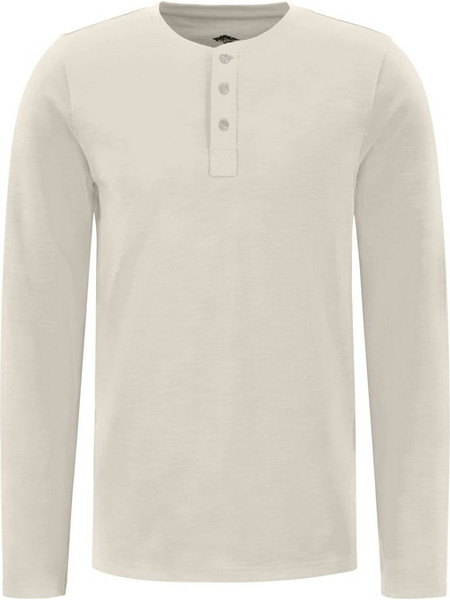FYNCH-HATTON T-SHIRT ΜΕ 3 ΚΟΥΜΠΙΑ ΜΑΚΡΥ ΜΑΝΙΚΙ 100% ΒΑΜΒΑΚΙ REGULAR FIT