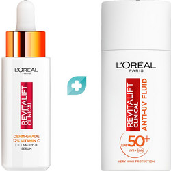 L'Oreal Paris Revitalift Clinical Vitamin C SPF50 50ml + Revitalift Clinical Vitamin C Serum 120ml