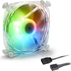 Sharkoon Shark Disc Case Fan 120mm RGB με Σύνδεση 4-Pin PWM
