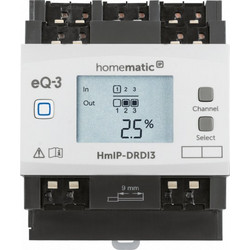 Homematic IP HMIP-DRDI3 Τοποθετημένο σε ράγα DIN Ενεργοποιητής ντίμερ 3 κανάλια