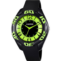 Calypso Ανδρικό Ρολόι με Μαύρο Καουτσούκ Λουράκι K5622/4