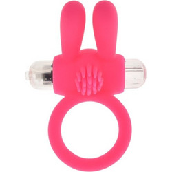 Passion Labs Bunny Penis Ring Ελαστικό Δαχτυλίδι Πέους με Δόνηση Ροζ