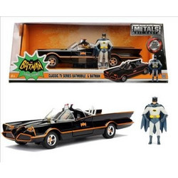 Jada Batman 1966 Classic TV Series Batmobile With Batman Μεταλλικό Μοντέλο Αυτοκίνητου 1:24