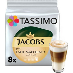 Tassimo Κάψουλες Latte Macchiato Vanilla Συμβατές με Μηχανή Tassimo 8τμχ