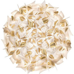Πλαφονιέρα Veli Aurea Large 3x12W E27 Led 78x20cm White-Gold Slamp