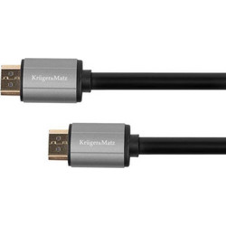 Kruger & Matz Καλώδιο HDMI 2.0 HDMI Male to HDMI Male 1m Black