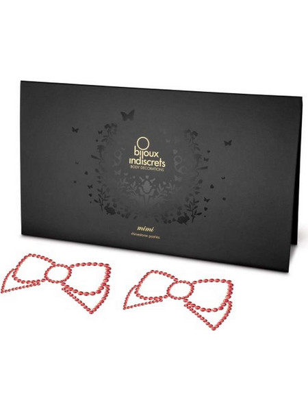 Διακοσμητικά Θηλών - Mimi Bow Nipple Covers Bijoux Indiscrets Red