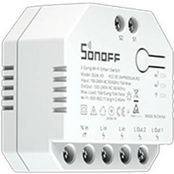 Sonoff Έξυπνος Ενδιάμεσος Διακόπτης WiFi Dual R3 (Λευκό)