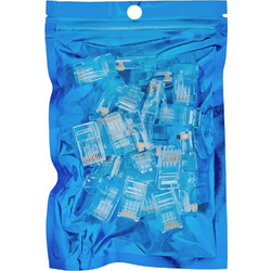 Spacetronik PT-RJ456UT-1_25 (5903031032772) | Ακροδέκτες δικτύου RJ45 PassThrough, Cat 6, 25 τμχ