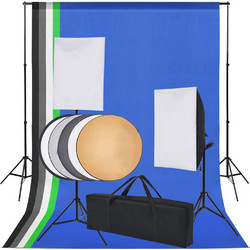 vidaXL 190207 Kit με Φόντο Ανακλαστήρες & Soft Box