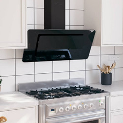vidaXL 51665 Απορροφητήρας Καμινάδα-Τζάκι 90cm Μαύρος