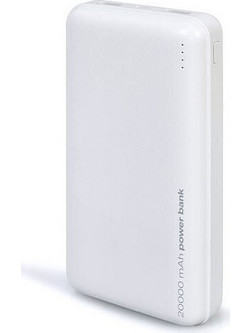 Lamtech LAM112129 Power Bank 20000mAh με 2 Θύρες USB-A & Θύρα USB-C White