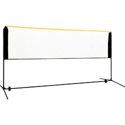 vidaXL Φιλέ Μπάντμιντον Ρυθμιζόμενο 300 x 103 x 94-158 εκ. Μεταλλικό