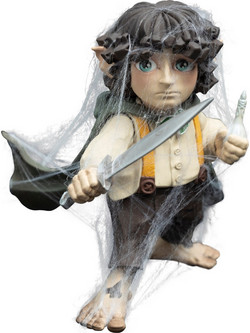 Weta Workshop Mini Epics The Lord Of The Rings Frodo Baggins In The Spider's Wed 11cm
