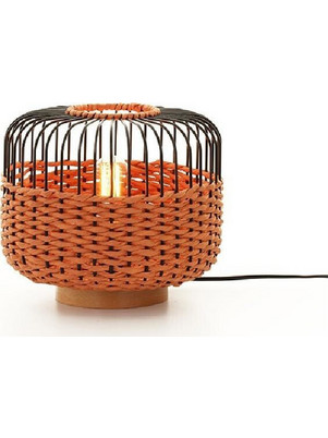 Sunlight ALISA-T-OR Πορτατίφ Ε27 Μαύρο Καφέ Φ27xΥ24cm