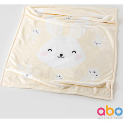 Abo Κουβέρτα Κούνιας Βελουτέ Bunny 110x140 Μπεζ