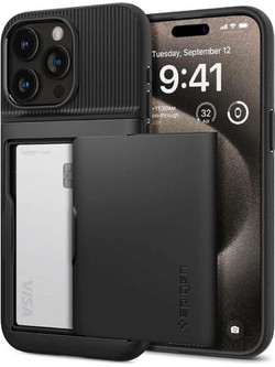 Spigen Slim Armor CS Back Cover Black (iPhone 15 Pro)