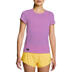 Saucony Stopwatch Γυναικείο Αθλητικό T-Shirt Μωβ SAW800370-GRH