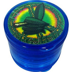 ΤΡΙΦΤΗΣ-GRINDER ΠΛΑΣΤΙΚΟΣ 55 Χ 50mm 4 ΘΕΣΕΩΝ ΔΙΑΦΟΡΑ ΣΧΕΔΙΑ ΜΠΛΕ