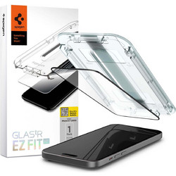 Spigen GLAS.TR EZ Fit Tempered Glass Black (iPhone 15)