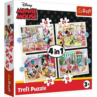 Παιδικό Puzzle Trefl Disney Minnie With Friends 4 In 1 12 + 15 + 20 + 24 Κομμάτια