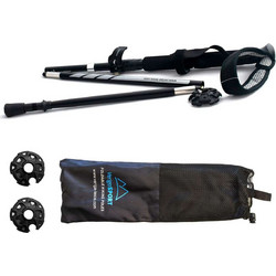 Veriga Folding Trekking Poles (2 pieces) - Black