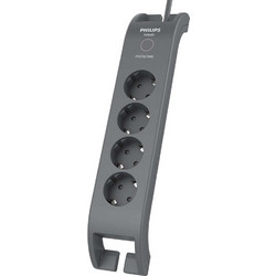 Philips SPN3140A.GRS Πολύπριζο ασφαλείας 4 θέσεων με διακόπτη