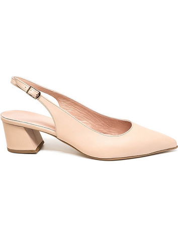 Bigshoes MX9123-33 Δερμάτινη Γόβα Φυσικό 5.5cm