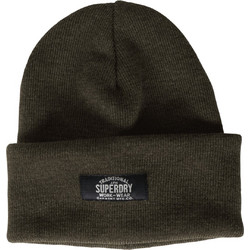 Superdry CLASSIC KNITTED BEANIE Λαδί