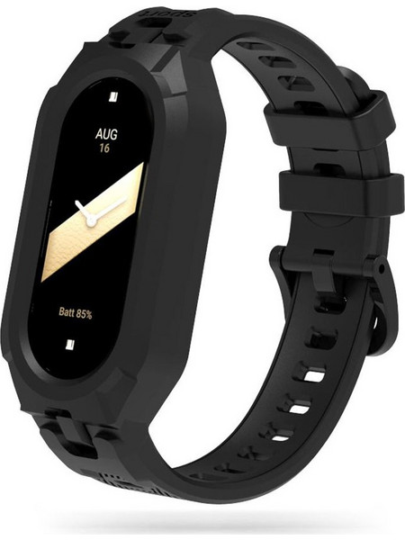 Tech-Protect Armour Λουράκι Σιλικόνης Black (Xiaomi Smart Band 8 / 8 NFC)