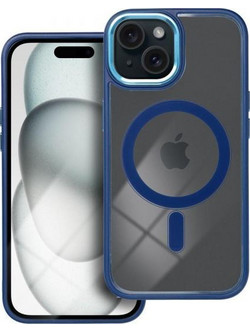 Θήκη κινητού Forcell Color Edge Mag Cover Compatible with MagSafe for iPhone 15 Navy Blue