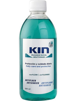 Kin Aloe Vera Στοματικό Διάλυμα για Προστασία Ούλων Κατά της Πλάκας 500ml