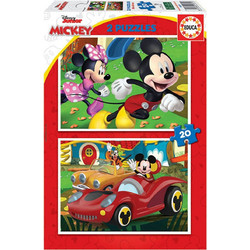 Παιδικό Puzzle Educa Disney Mickey Mouse Club House 2x20 Κομμάτια