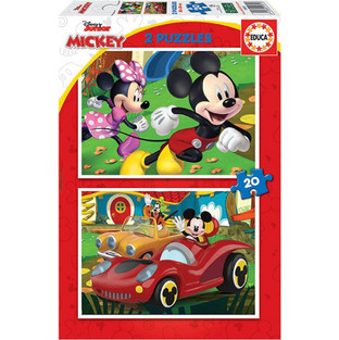 Παιδικό Puzzle Educa Disney Mickey Mouse Club House 2x20 Κομμάτια