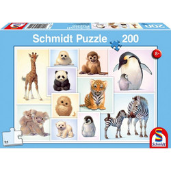 Παιδικό Puzzle Schmidt Μωρά Ζώα 200 Κομμάτια