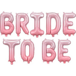 Σετ Μπαλόνια Bride to be ροζ όμπρε (9 τεμ)
