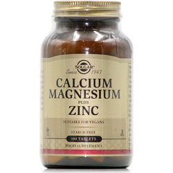 Solgar Calcium Magnesium Plus Zinc 100 Ταμπλέτες