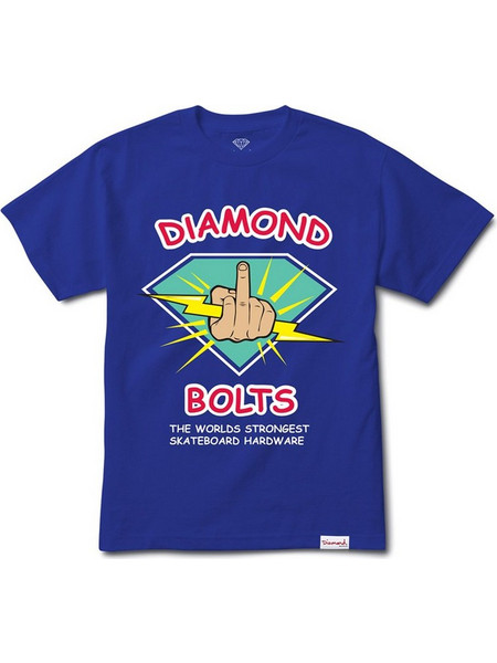 DIAMOND T-Shirt DIAMOND BOLTS TEE - ΜΠΛΕ
