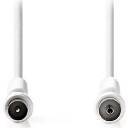 Nedis Καλώδιο Κεραίας Coax Male to Coax Female 3m White CSGP40020WT30