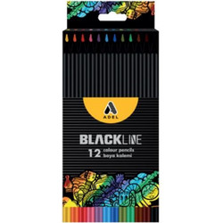 Adel Blackline Ξυλομπογιές Σετ 12τμχ