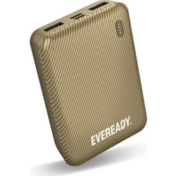 Energizer Eveready Mini Power Bank 10000mAh με 2 Θύρες USB-A & Θύρα USB-C Gold
