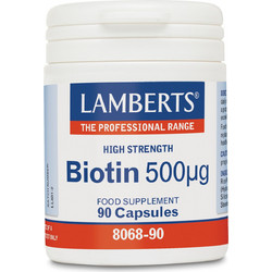 Lamberts Biotin 500mcg 90 Κάψουλες