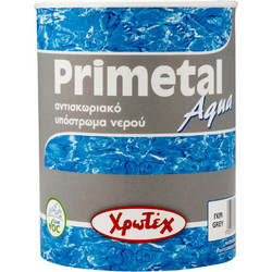 Χρωτέχ Primetal Aqua Αντισκωριακό Αστάρι Νερού Γκρι 0.75lt