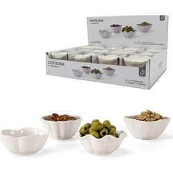 SMART MARKET Μπολ Για Σνακς 125cl Λευκό Κεραμικό Φ9x14cm Σε 4 Σχέδια
