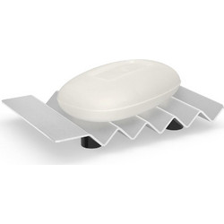 Σαπουνοθήκη Opeta 40561 14x9,5x1,6cm White Zack Ανοξείδωτο Ατσάλι