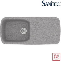 Sanitec Classic 308 Επικαθήμενος Νεροχύτης Γρανίτη Αντιστρεφόμενος Ματ Granite Grey 97x51cm