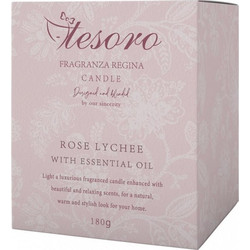 Κερί Αρωματικό 180gr Tesoro Rose Lychee (000582353)