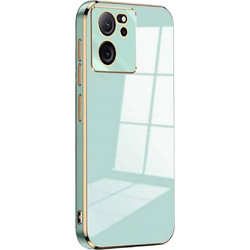 Bodycell Gold Plated - Θήκη Σιλικόνης Xiaomi 13T / 13T Pro / Redmi K60 Ultra - Mint Green (5206015074288)